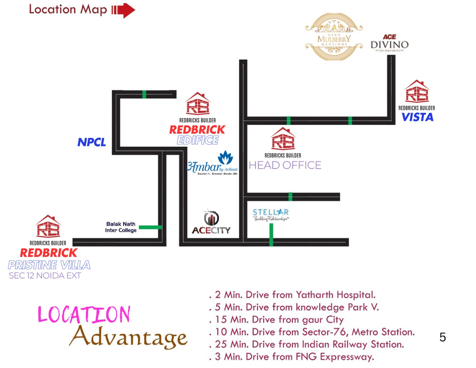 Edifice location map